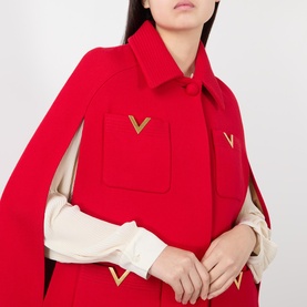 Patch Pocket Cape Coat