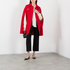 Patch Pocket Cape Coat