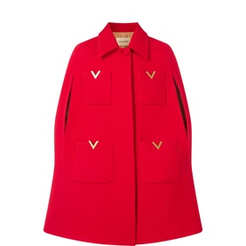 Patch Pocket Cape Coat