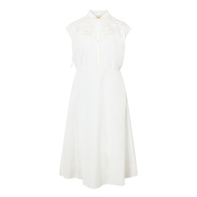 Embroidered Shirt Dress