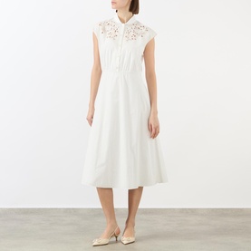 Embroidered Shirt Dress