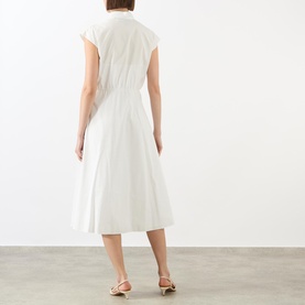 Embroidered Shirt Dress