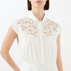 Embroidered Shirt Dress