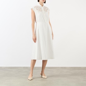 Embroidered Shirt Dress