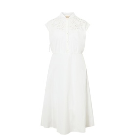 Embroidered Shirt Dress