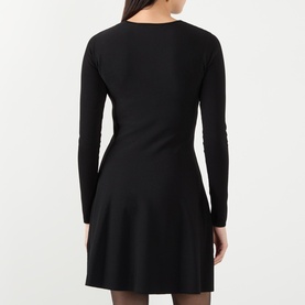 Ruched Bow Mini Dress