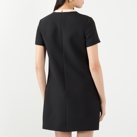 Bow Detail Mini Shift Dress
