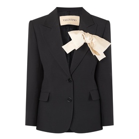 Bow Appliqu&eacute; Tailored Blazer