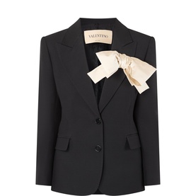Bow Appliqu&eacute; Tailored Blazer