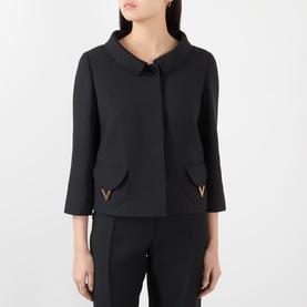 V Logo Double Pocket Jacket