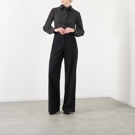 Silk Polka Dot Blouse