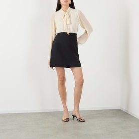 V-Logo Mini Skirt