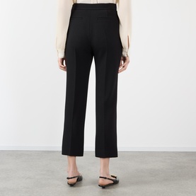 High-Rise Tailored Cropped Trousers