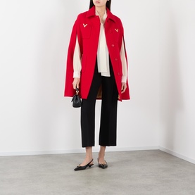 High-Rise Tailored Cropped Trousers