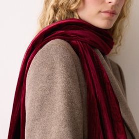 Velvet Plisse Scarf