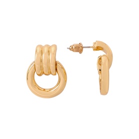 Hoop Link Stud Earrings