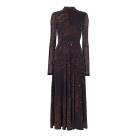 Spotted Animal Mesh Dress