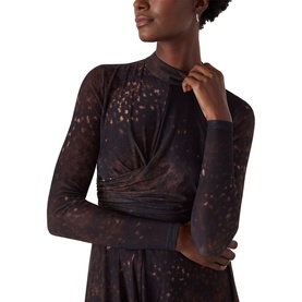 Spotted Animal Mesh Dress