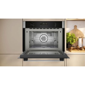 N50 Built-In Microwave Oven with Hot Air Stainless Steel