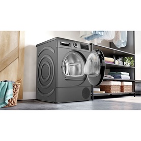 9kg Series 6 Heat Pump Tumble Dryer Cast Iron Grey