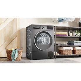 9kg Series 6 Heat Pump Tumble Dryer Cast Iron Grey