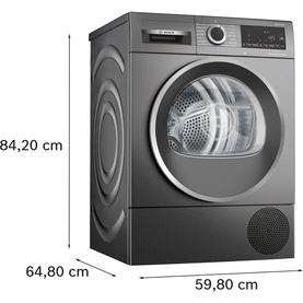 9kg Series 6 Heat Pump Tumble Dryer Cast Iron Grey