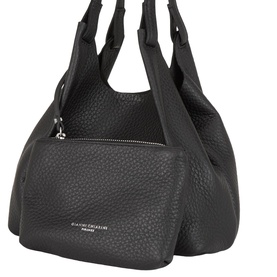 Dua Grained Leather Crossbody Bag