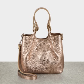 Dua Grained Leather Crossbody Bag