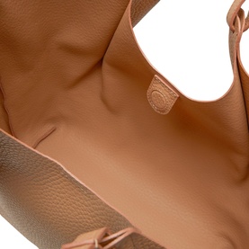 Dua Grained Leather Tote Bag