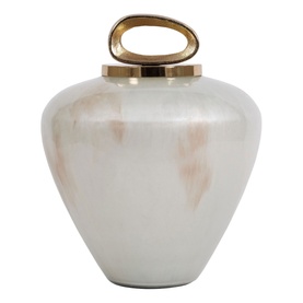 Pearl Large Ceramic Decorative Jar