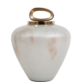 Pearl Large Ceramic Decorative Jar