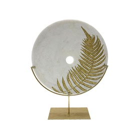 Gold Leaf Circle D&eacute;cor