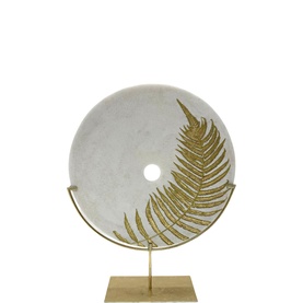 Gold Leaf Circle D&eacute;cor