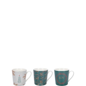 Festive Fir Mugs Six-Piece Set