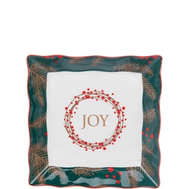 Festive Fir Square Serving Dish