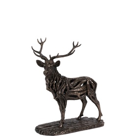 Driftwood Stag Bronze Ornament