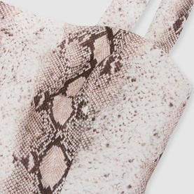 Amy Snake Tie Front Flared Dress