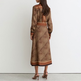 Leia Animal Print Flared Dress