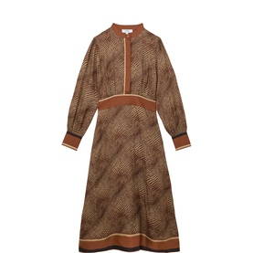 Leia Animal Print Flared Dress