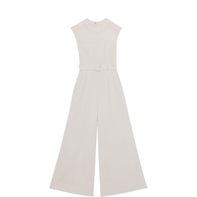 Alba Sheer Panel Wide Leg Jumpsuit