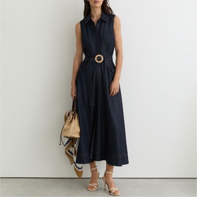 Remi Belted Denim Dress