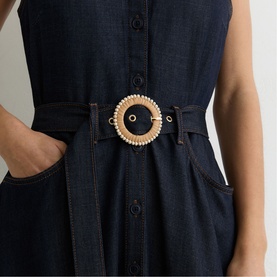 Remi Belted Denim Dress