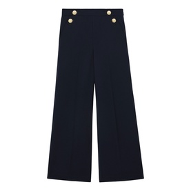 Carley Sailor Button Wide Leg Trousers
