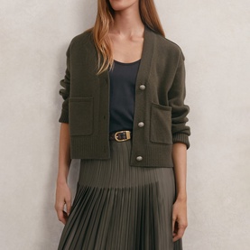 Maya Wool Cashmere Knitted Cardigan