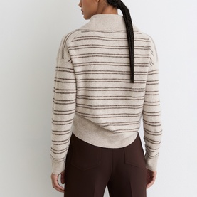 Evana Striped Buttoned Sweater