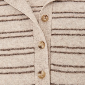 Evana Striped Buttoned Sweater