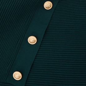 Lexi Ribbed Button Shawl Sweater