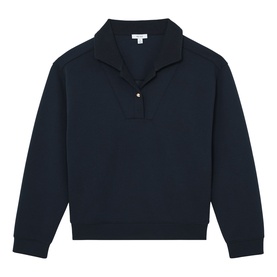Bella Interlock Polo Sweatshirt