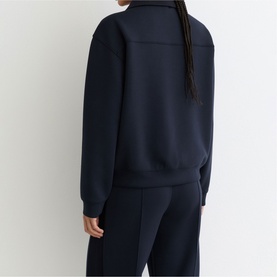 Bella Interlock Polo Sweatshirt