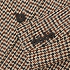 Karina Single-Breasted Check Coat
